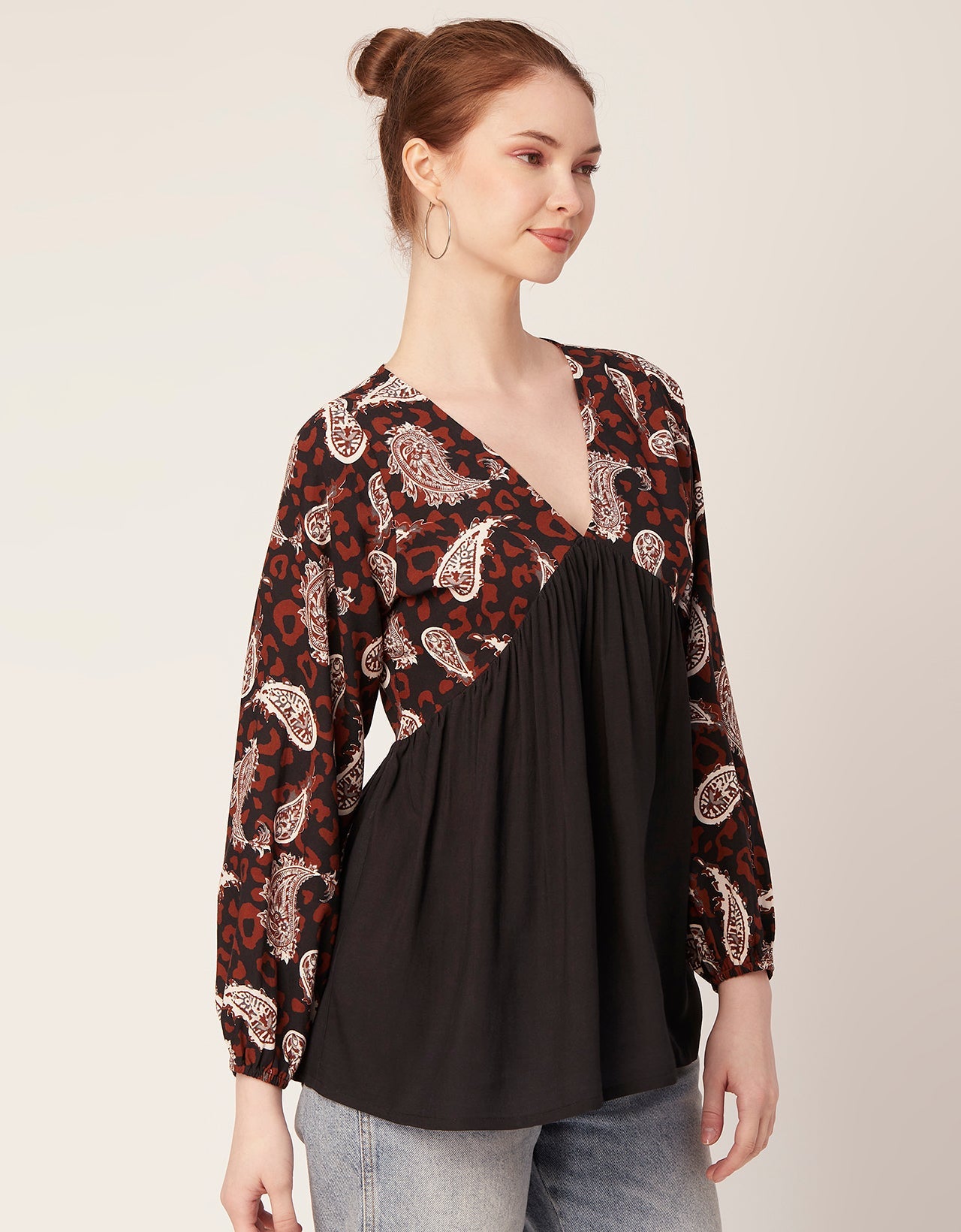 V-Neck Rayon Summer Top