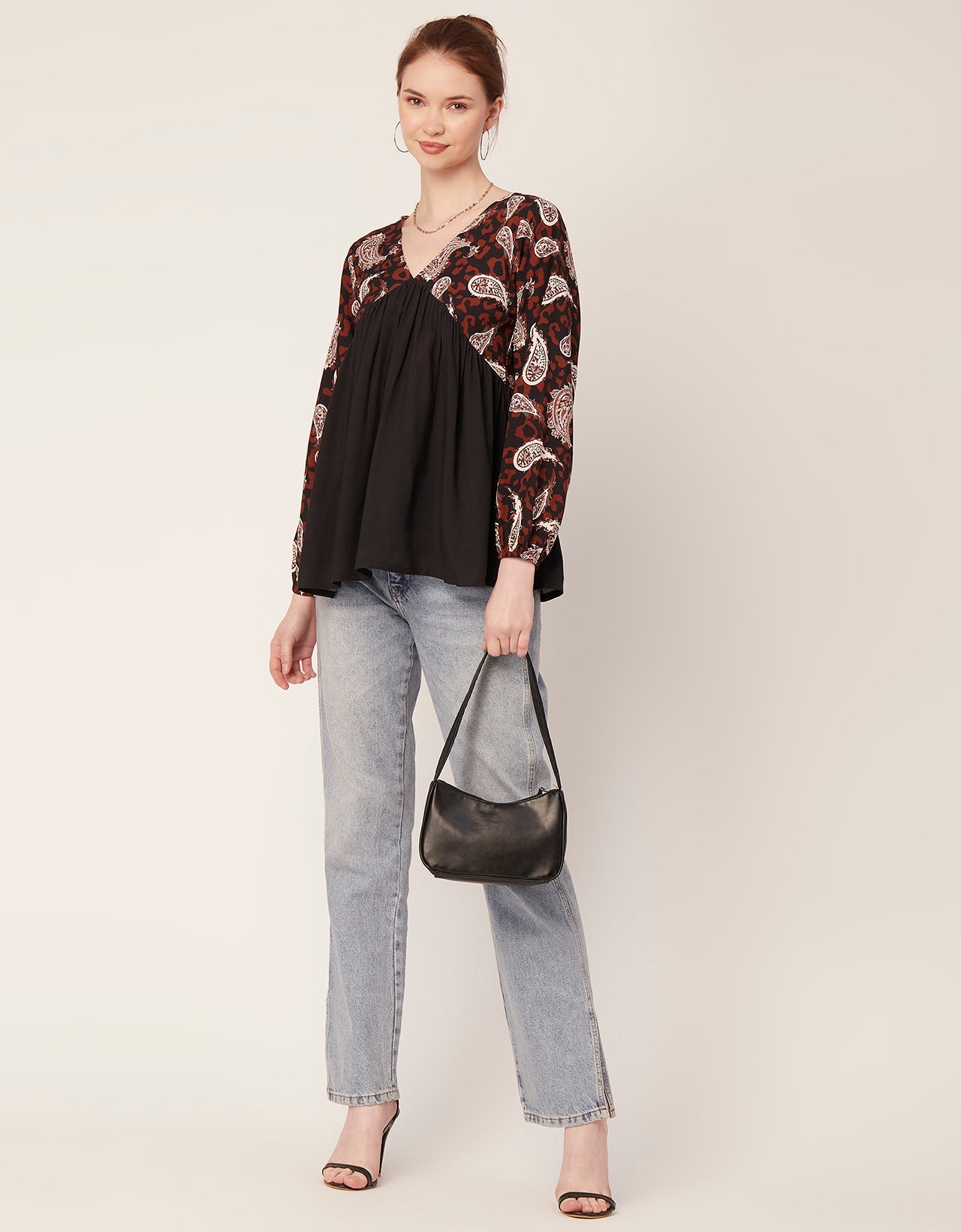 V-Neck Rayon Summer Top