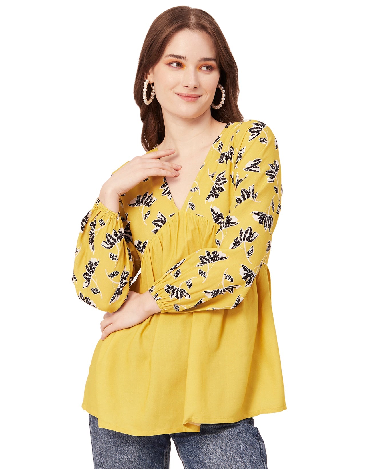 V-Neck Rayon Summer Top