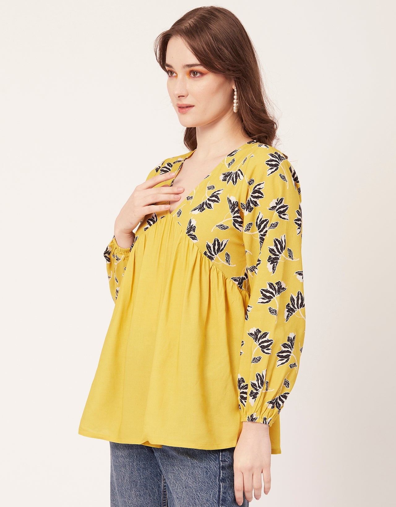 V-Neck Rayon Summer Top