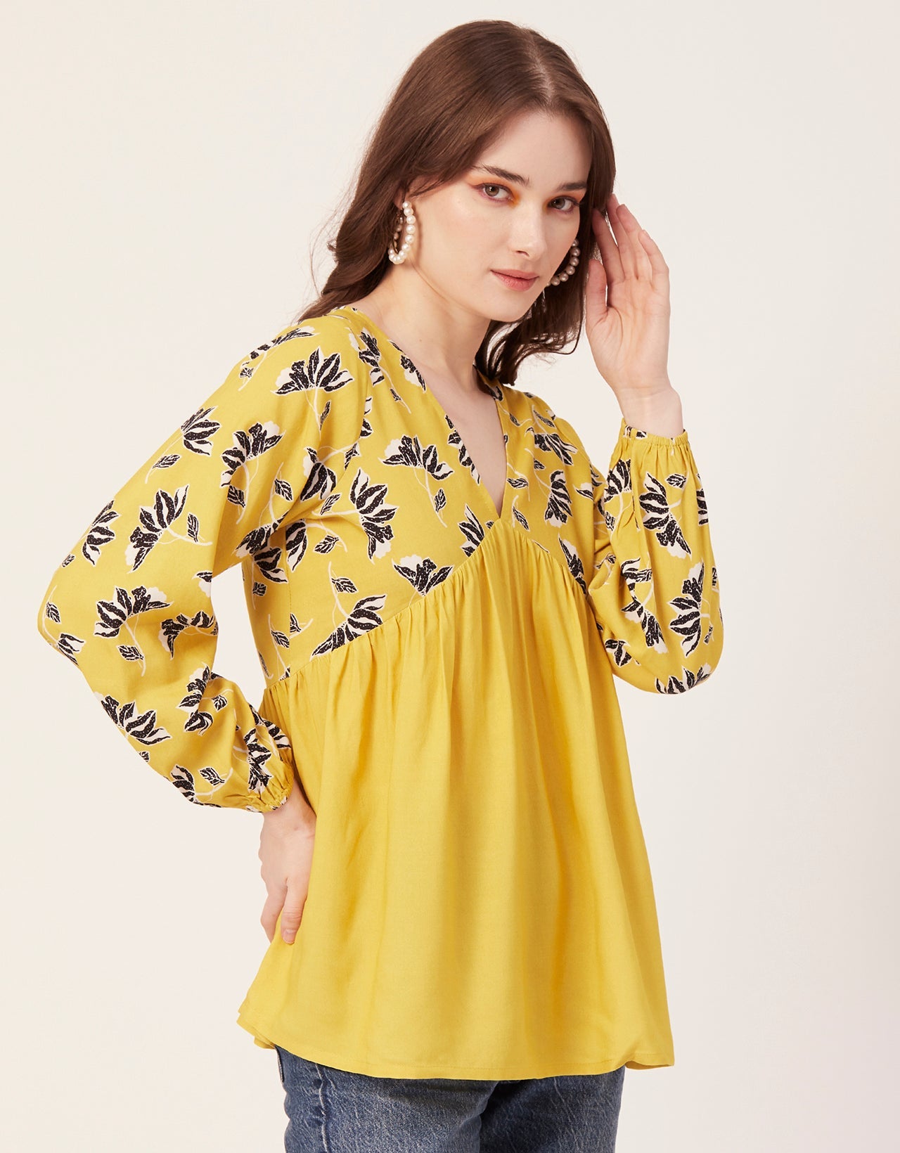 V-Neck Rayon Summer Top