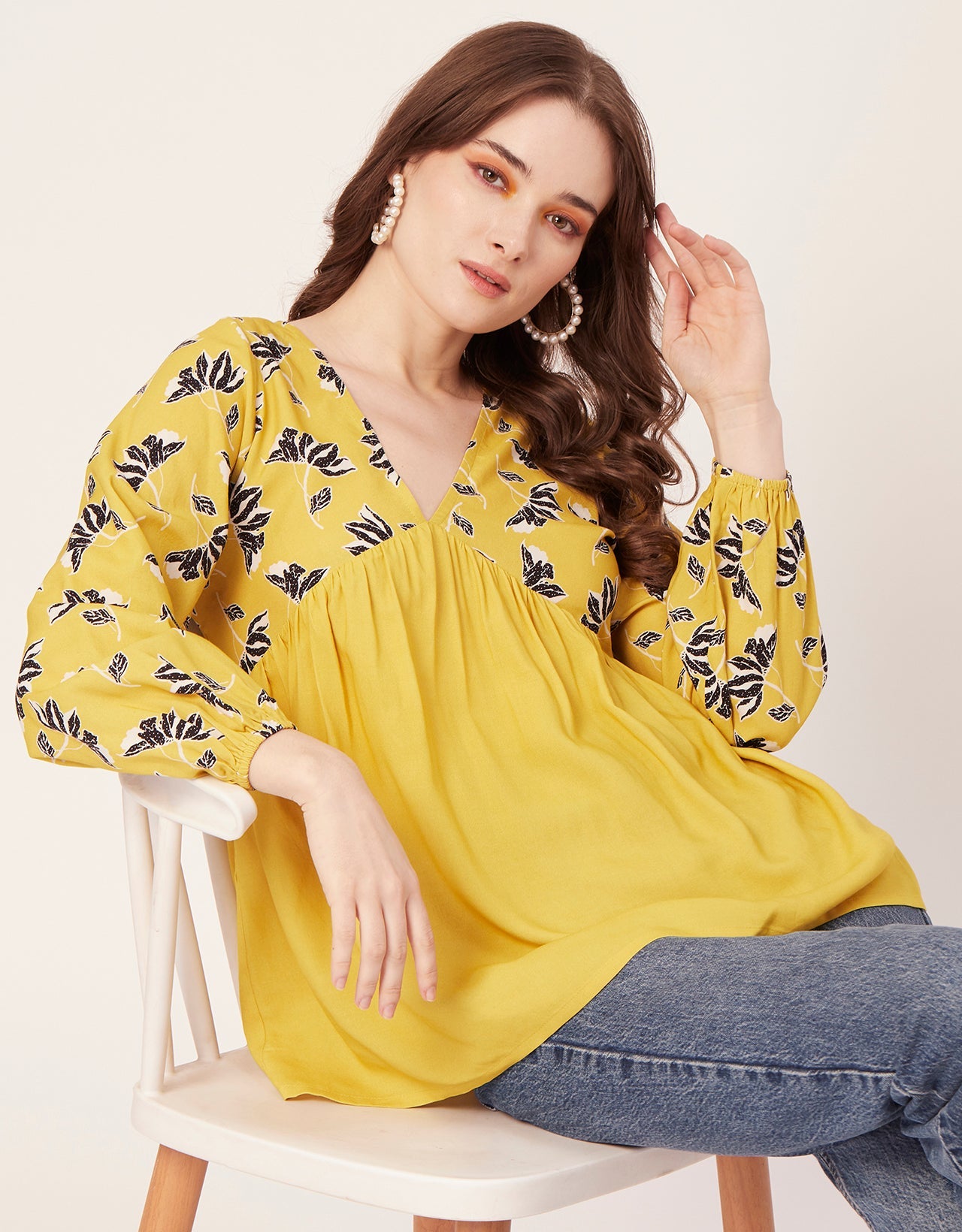 V-Neck Rayon Summer Top