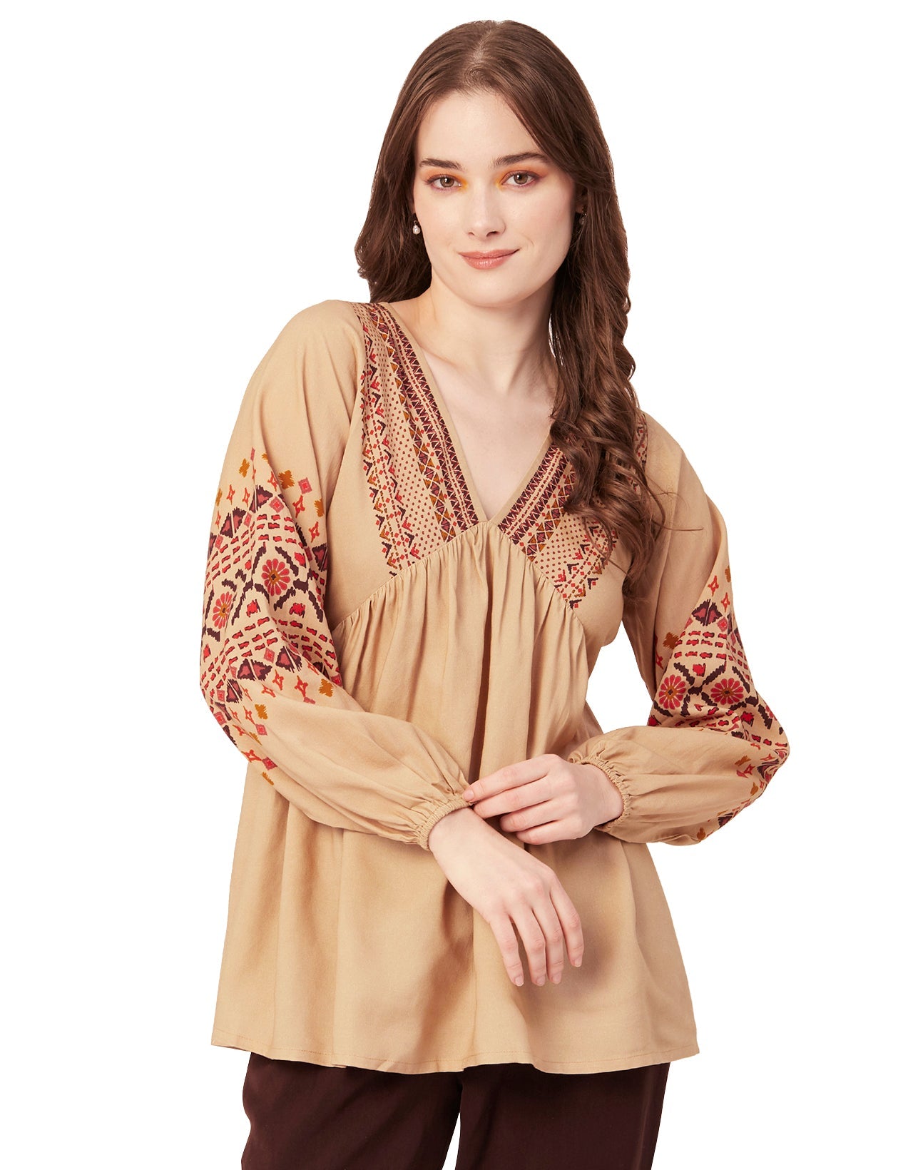 V-Neck Rayon Summer Top