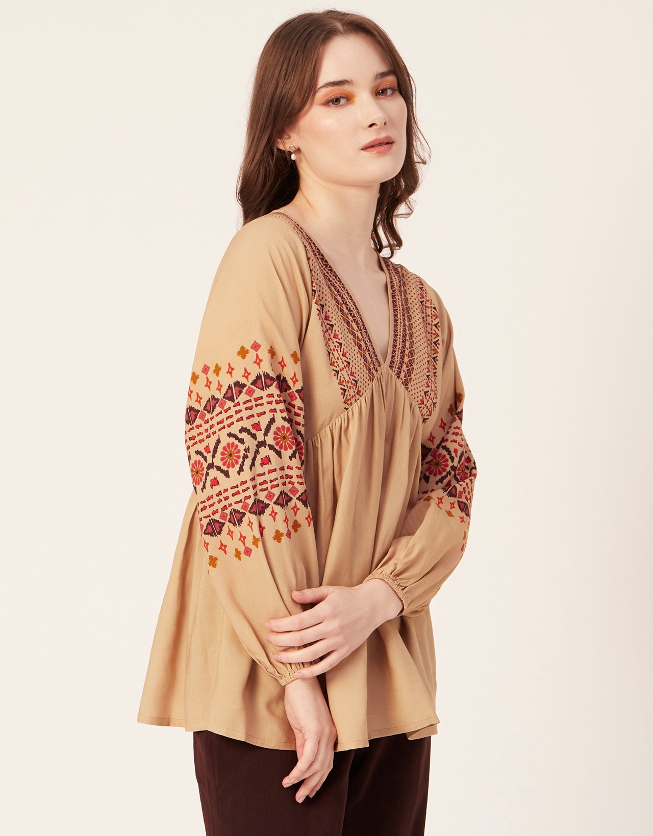 V-Neck Rayon Summer Top
