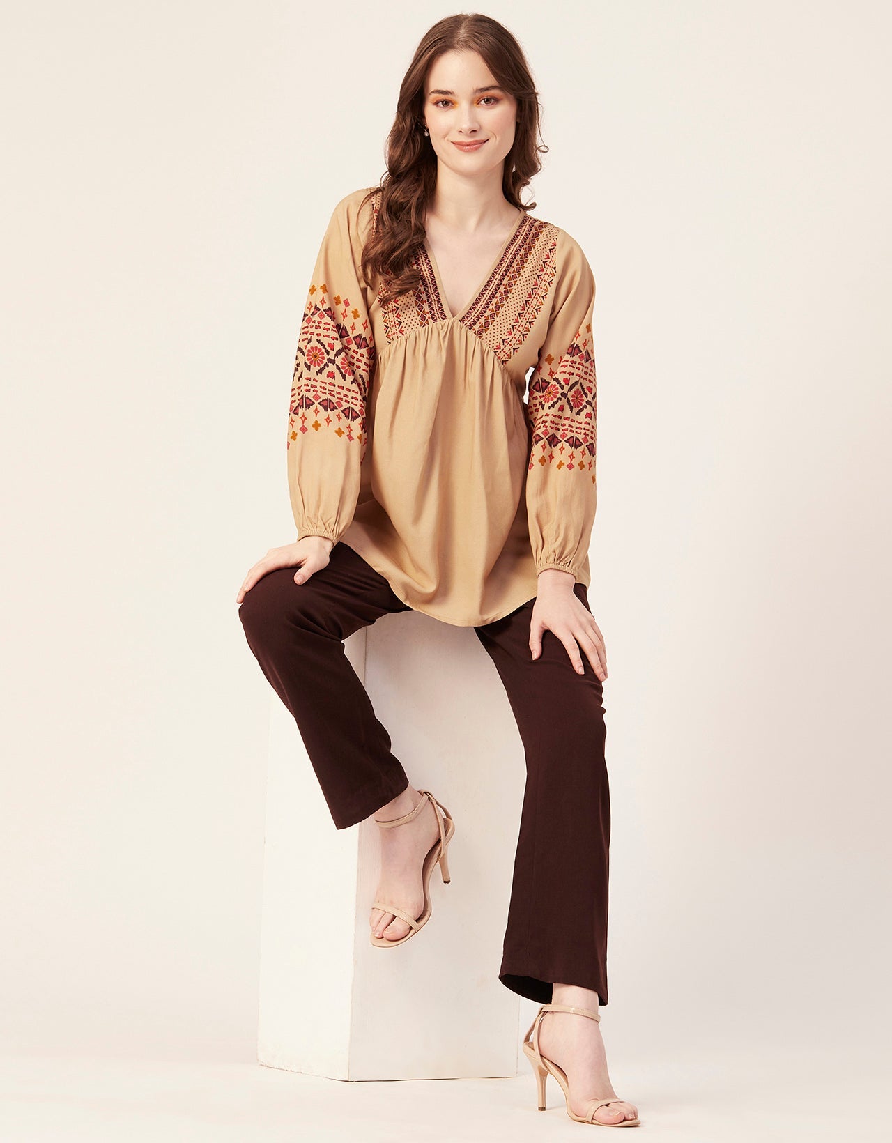 V-Neck Rayon Summer Top