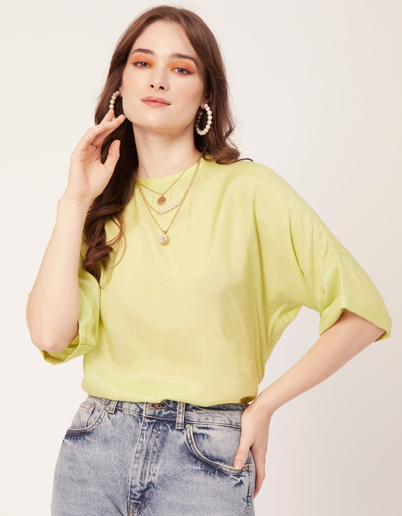 Solid Viscose Pastel Top