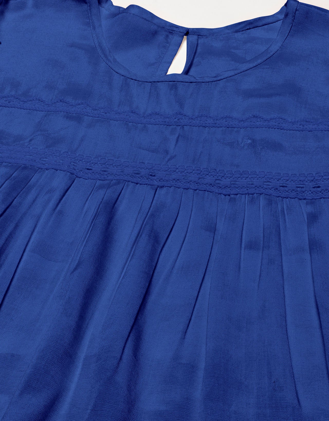 Solid Flutter Sleeve Tunic