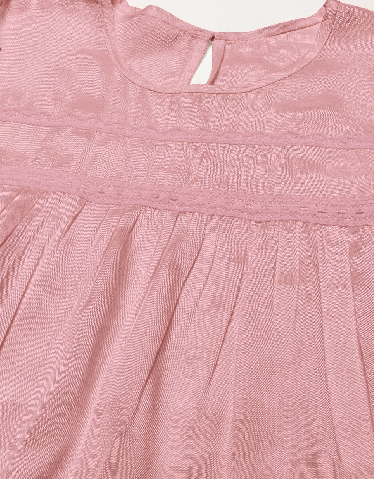 Solid Flutter Sleeve Tunic