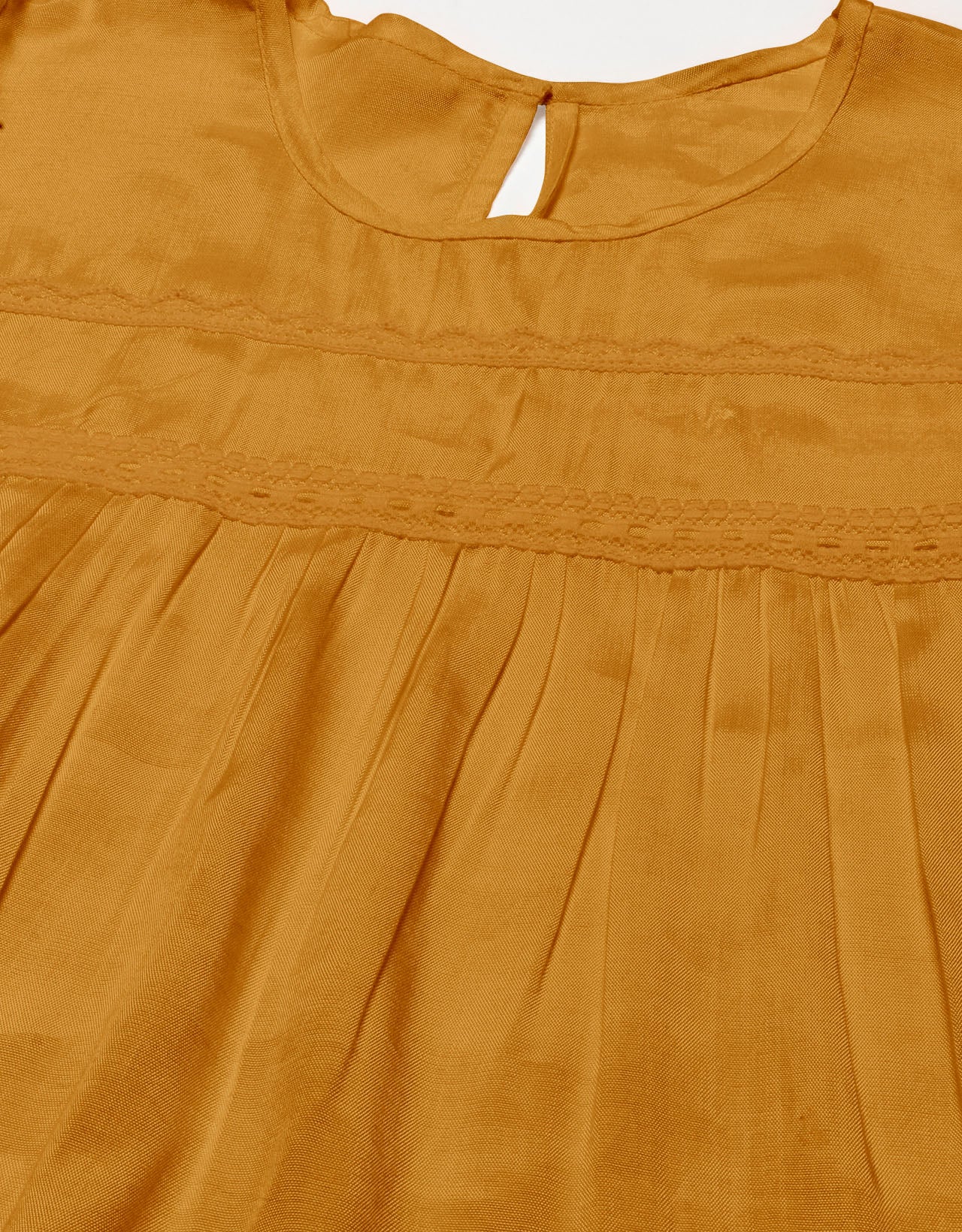 Solid Flutter Sleeve Tunic