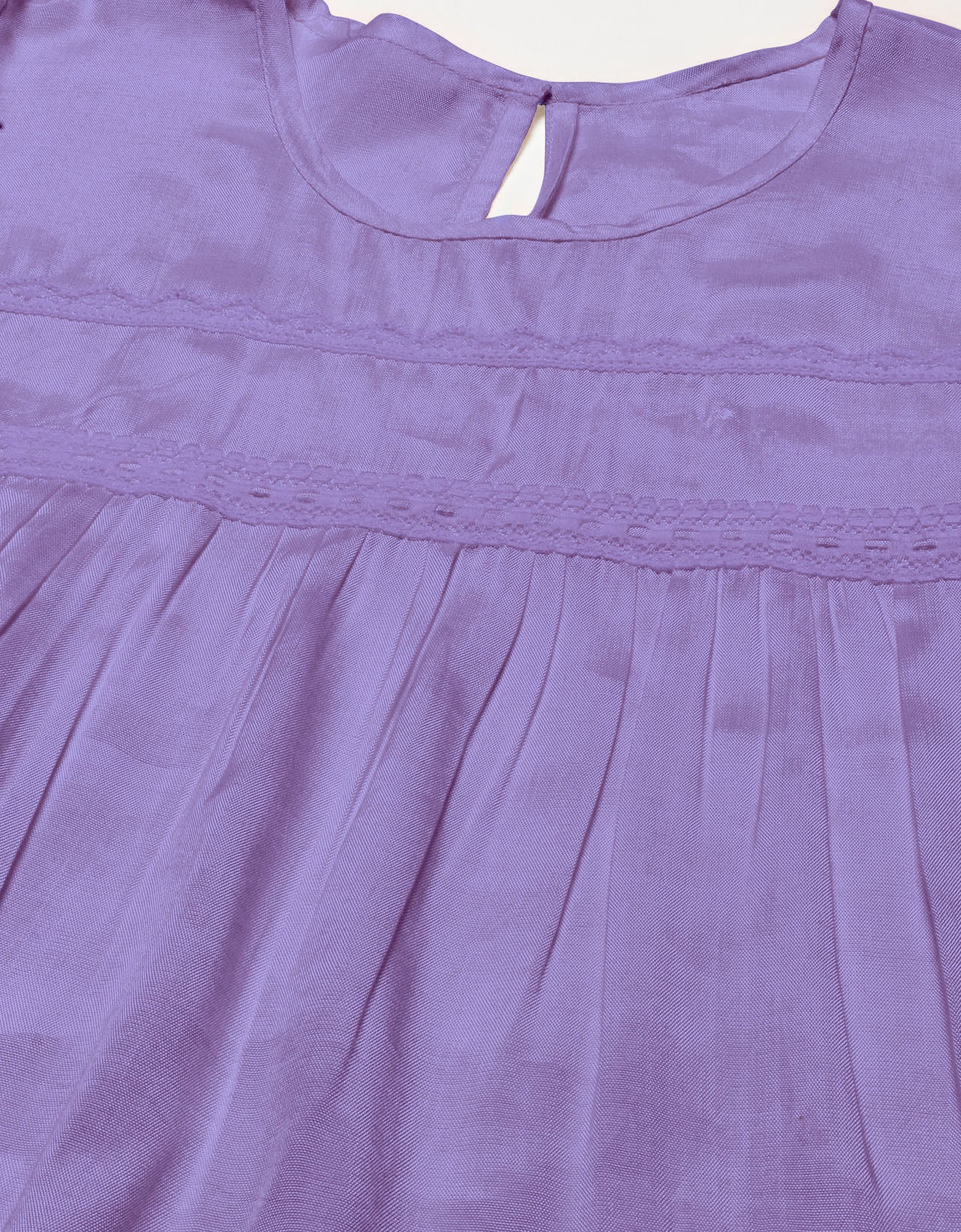 Solid Flutter Sleeve Tunic