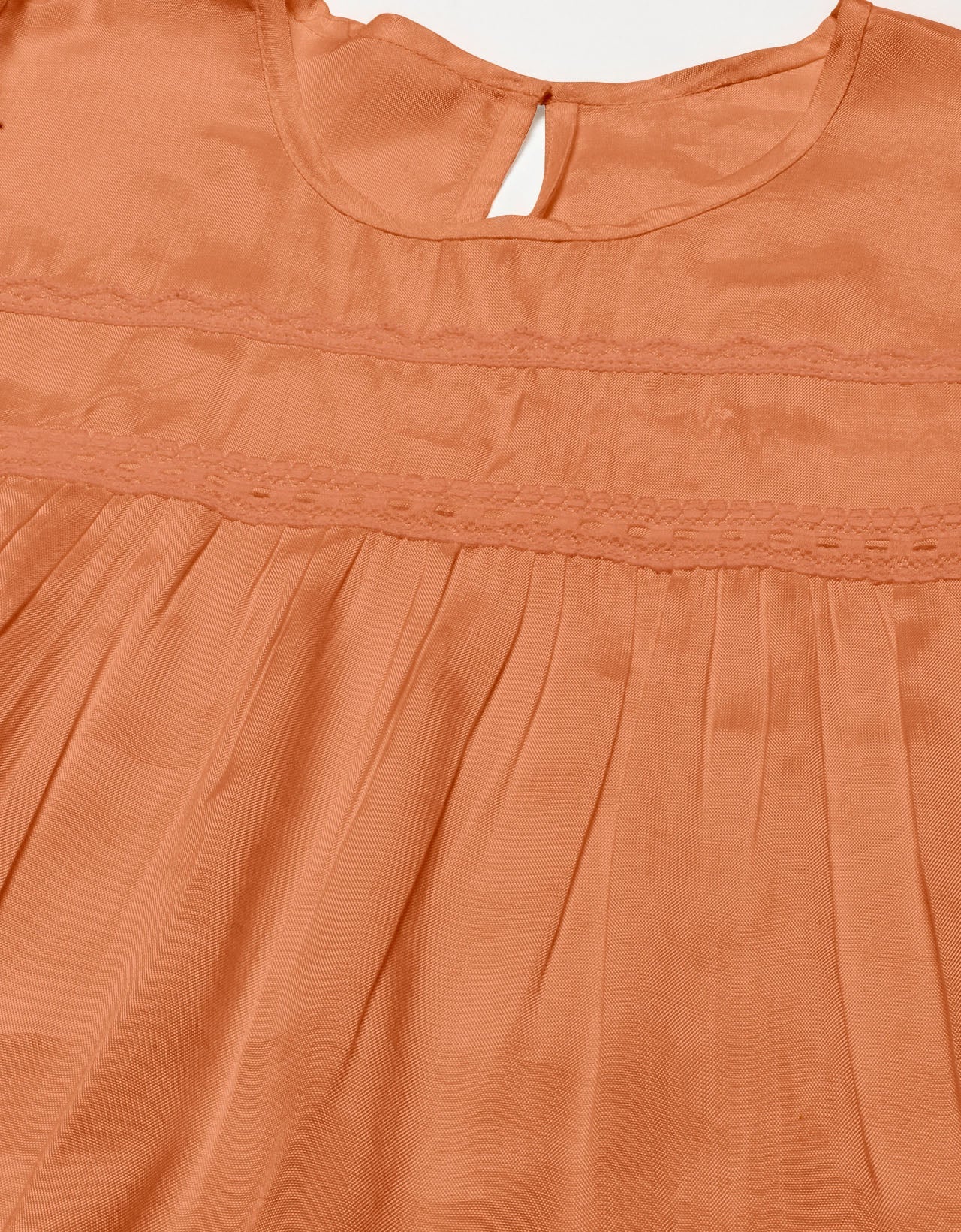 Solid Flutter Sleeve Tunic