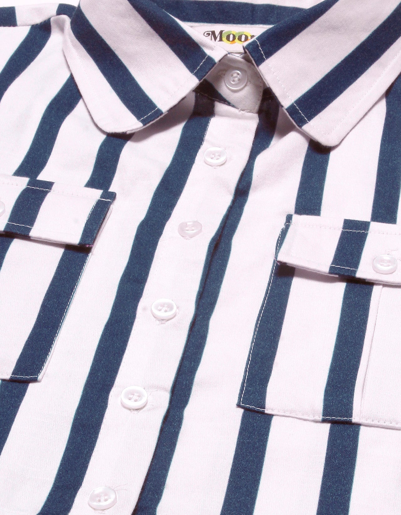 Printed Collared Crop Top