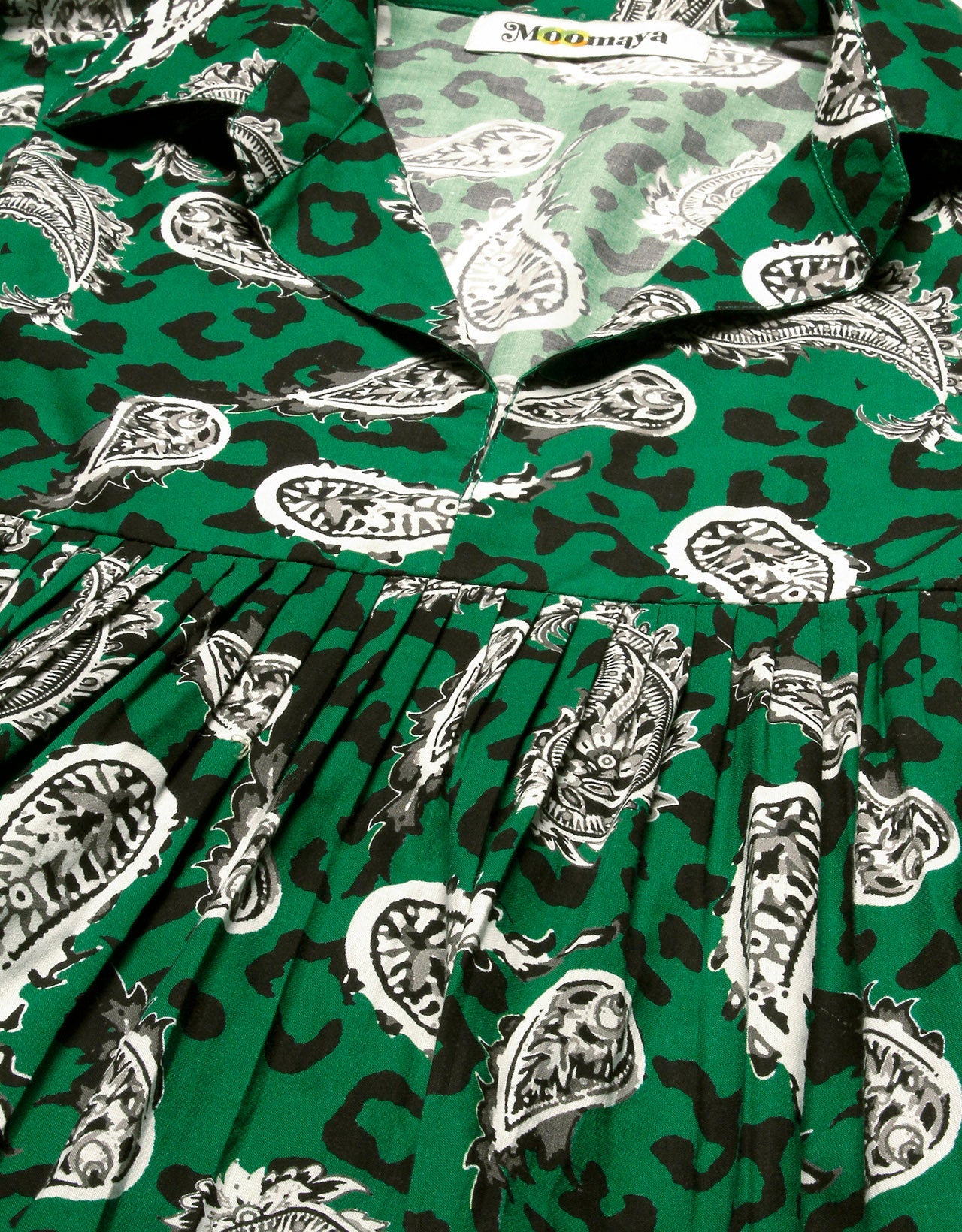 Printed Pleated Summer Top