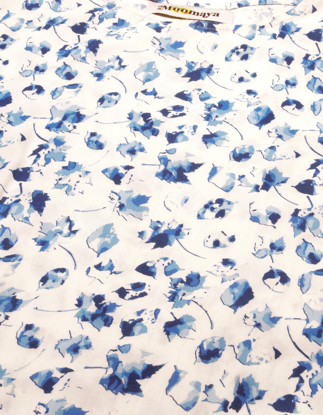 Printed Tie-Up Cold Shoulder
