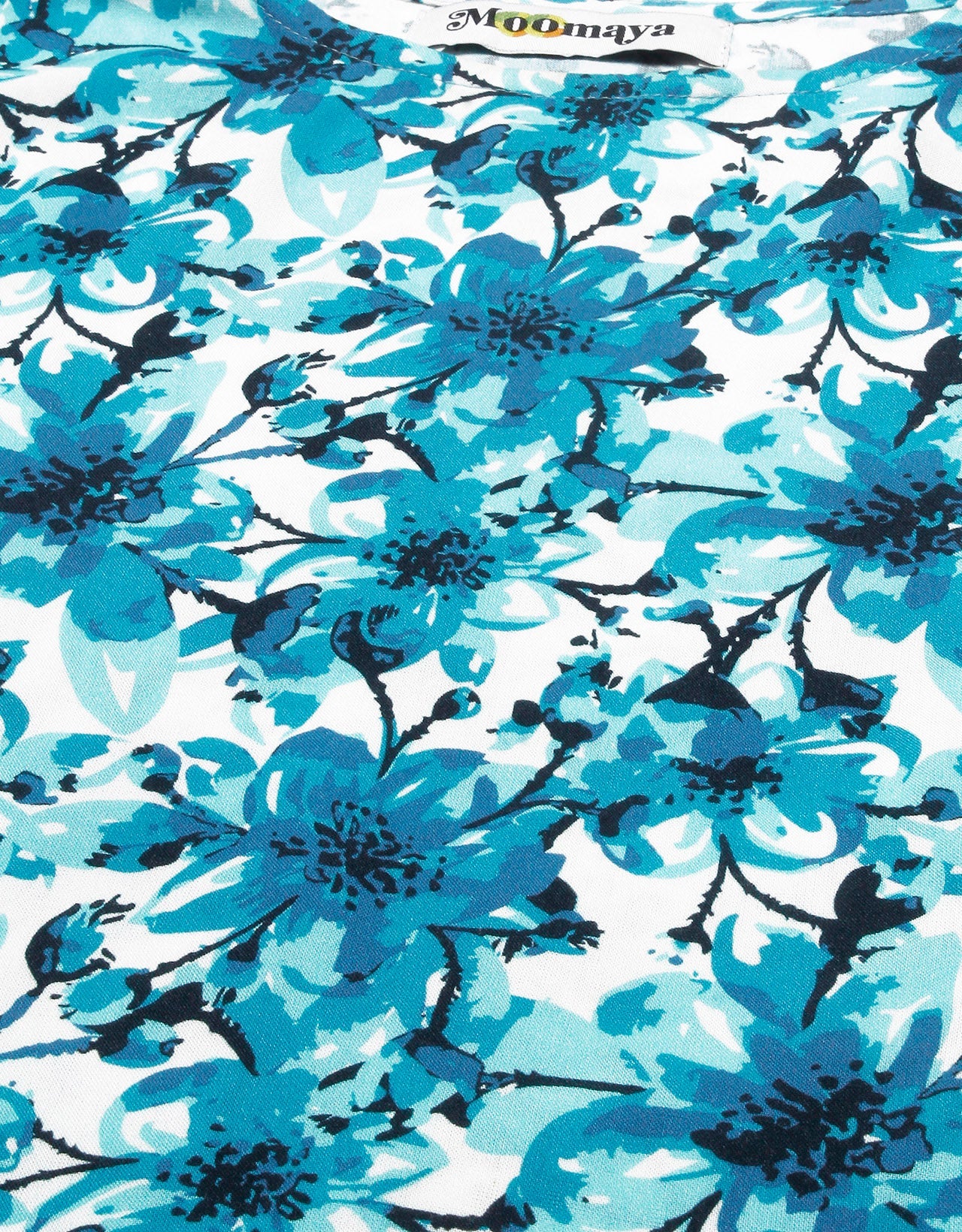 Printed Tie-Up Cold Shoulder