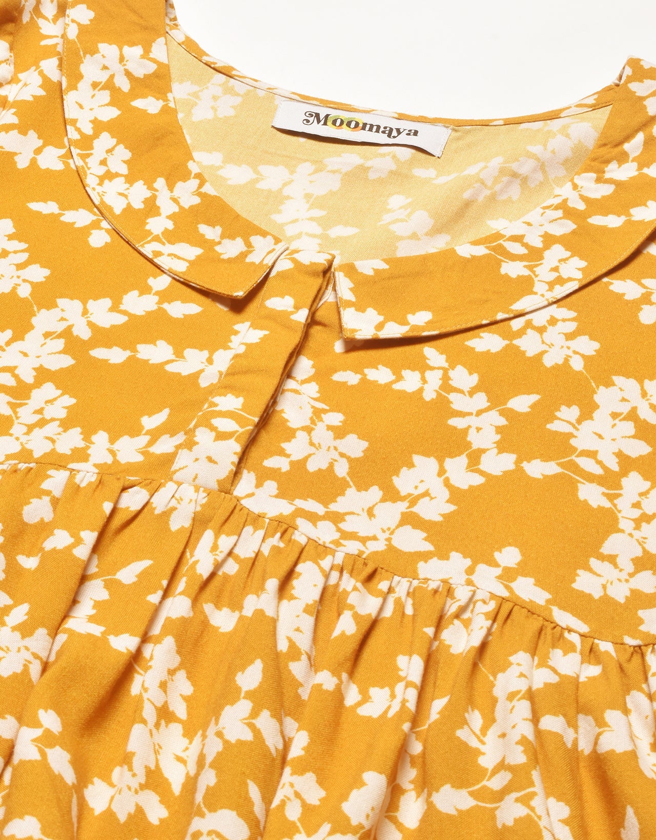 Printed Peplum Flutter Top