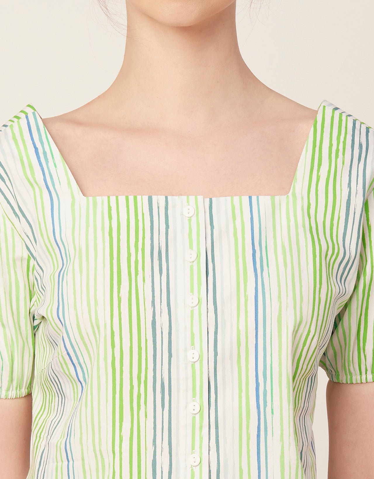 Square Neck Puff Sleeve Top