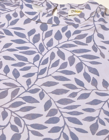 Printed Flutter Sleeve Top