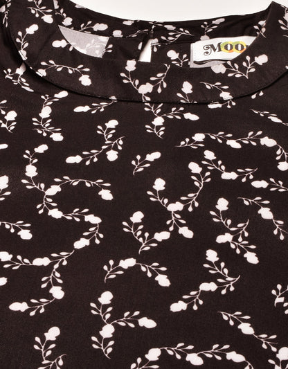 Printed Flutter Sleeve Top