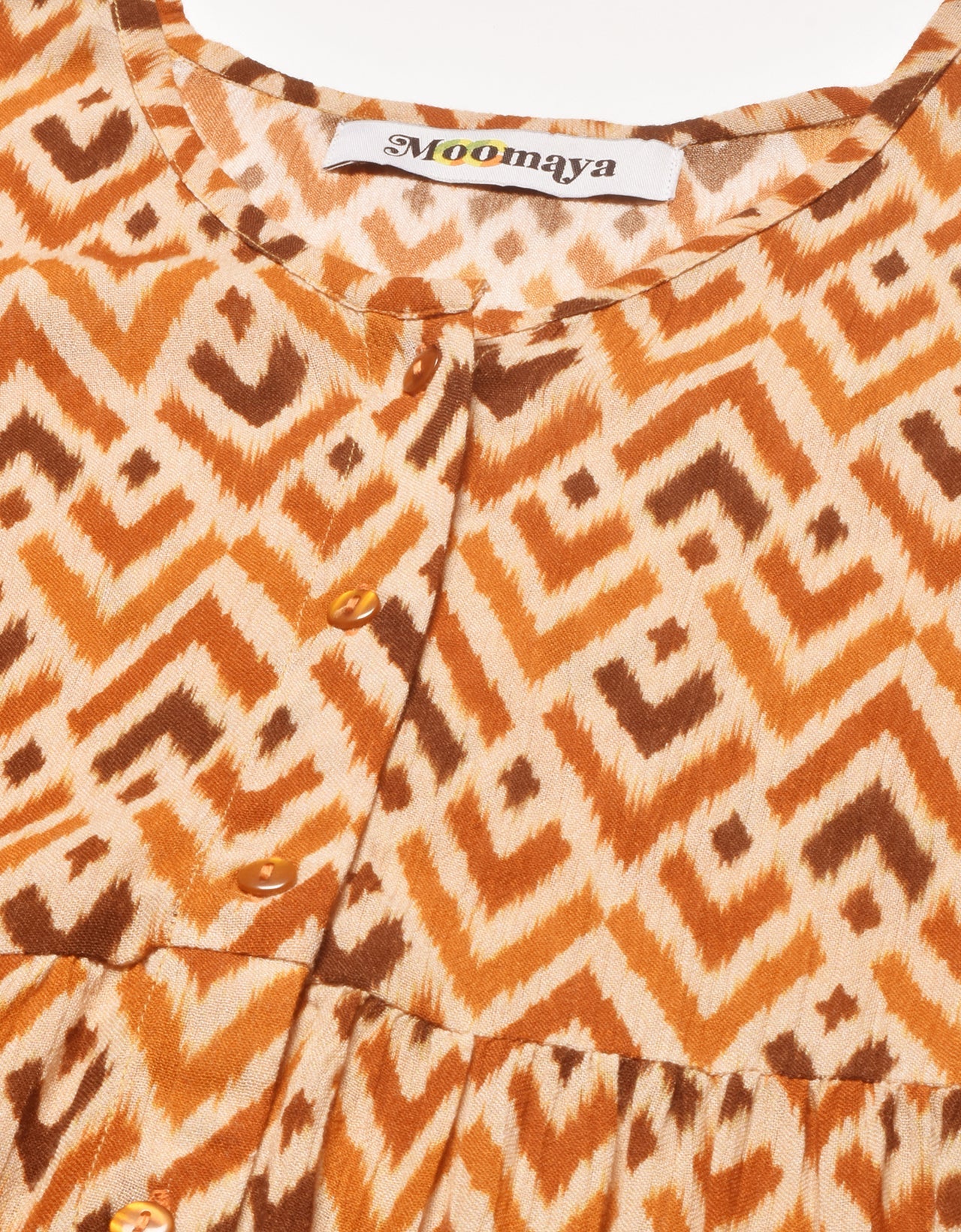 Printed V Neck Flutter T