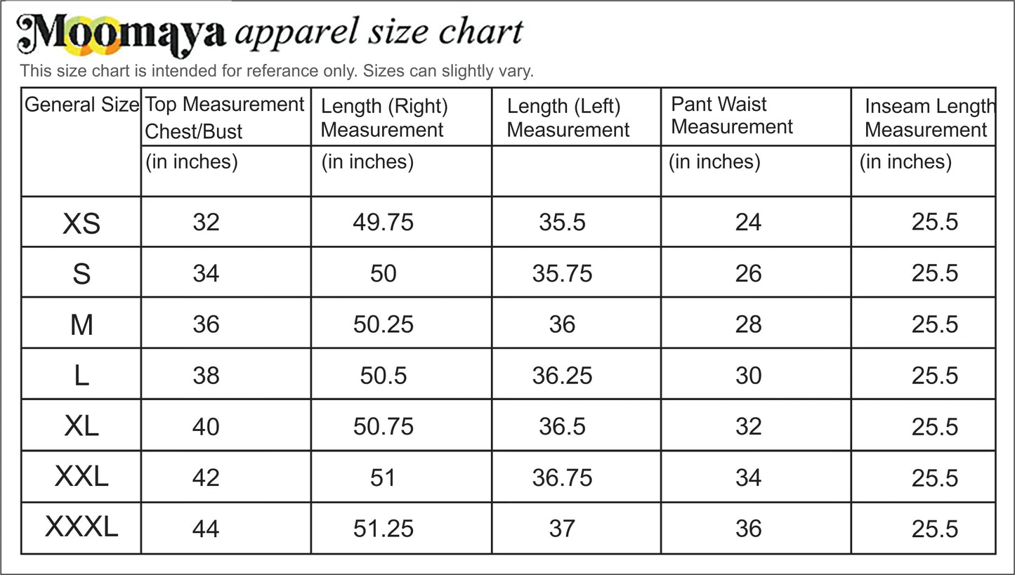 Moomaya Women's Indo-Western Long Kurta With Palazzo Pants Set