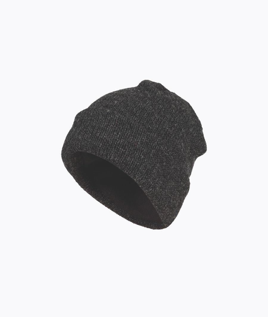 Lined Beanie - NZ Wool/Fleece Lined