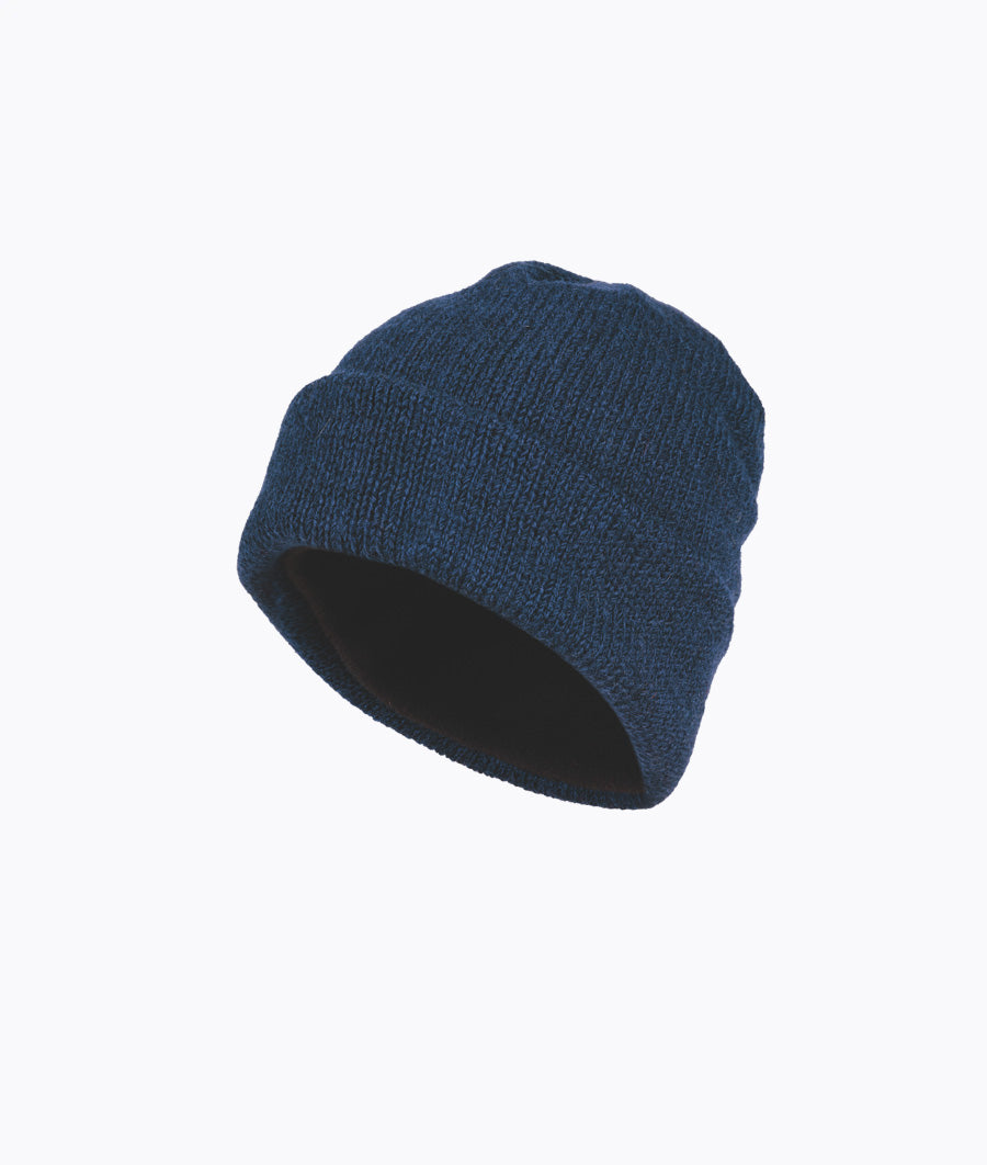 Lined Beanie - NZ Wool/Fleece Lined