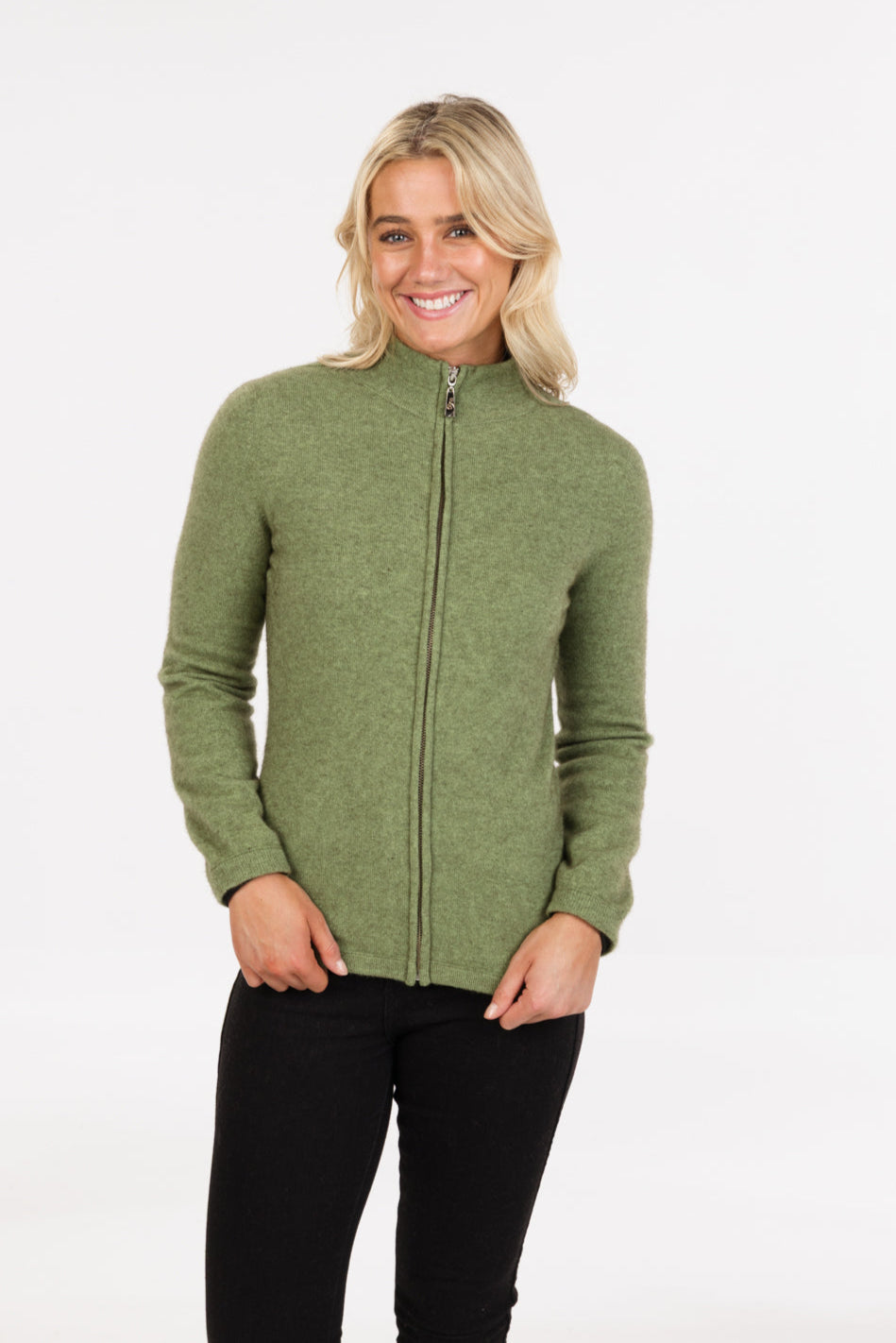 Women's possum-merino full-zip jacket - Klothing NZ