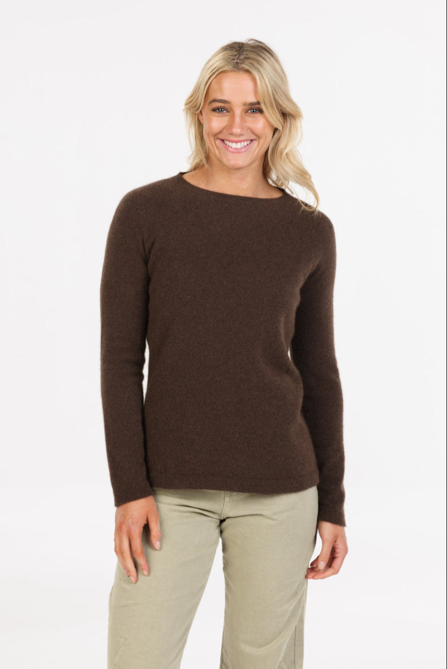 Crew Neck Plain Sweater