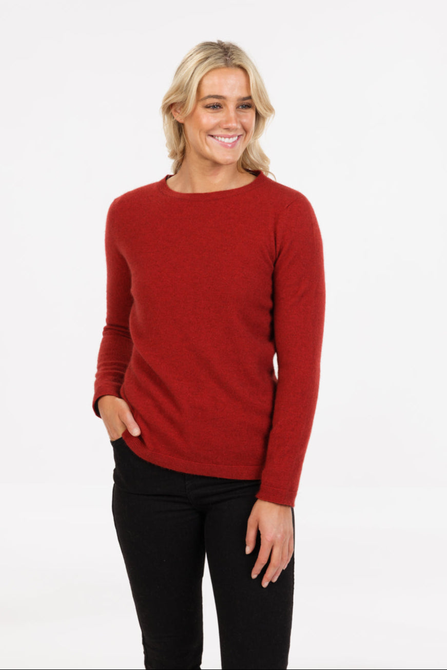 Crew Neck Plain Sweater