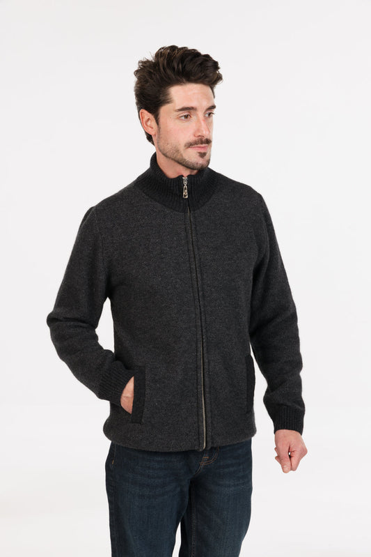 Textured Full Zip Jacket