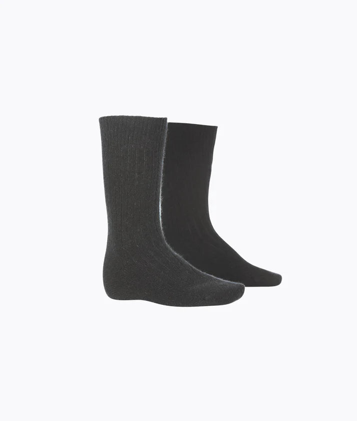 Rib Plain Socks