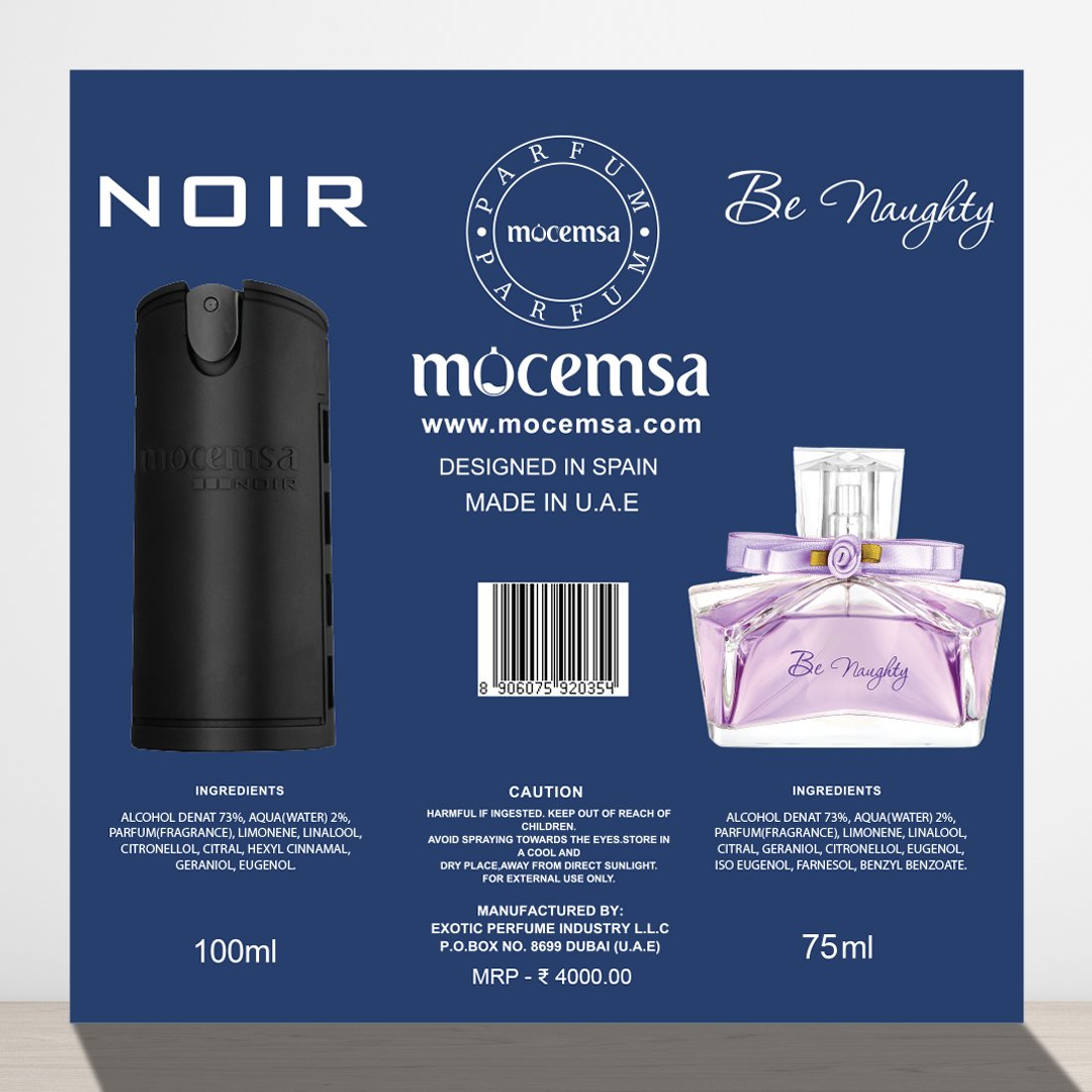 Noir 100 ml + Be Naughty 75 ml