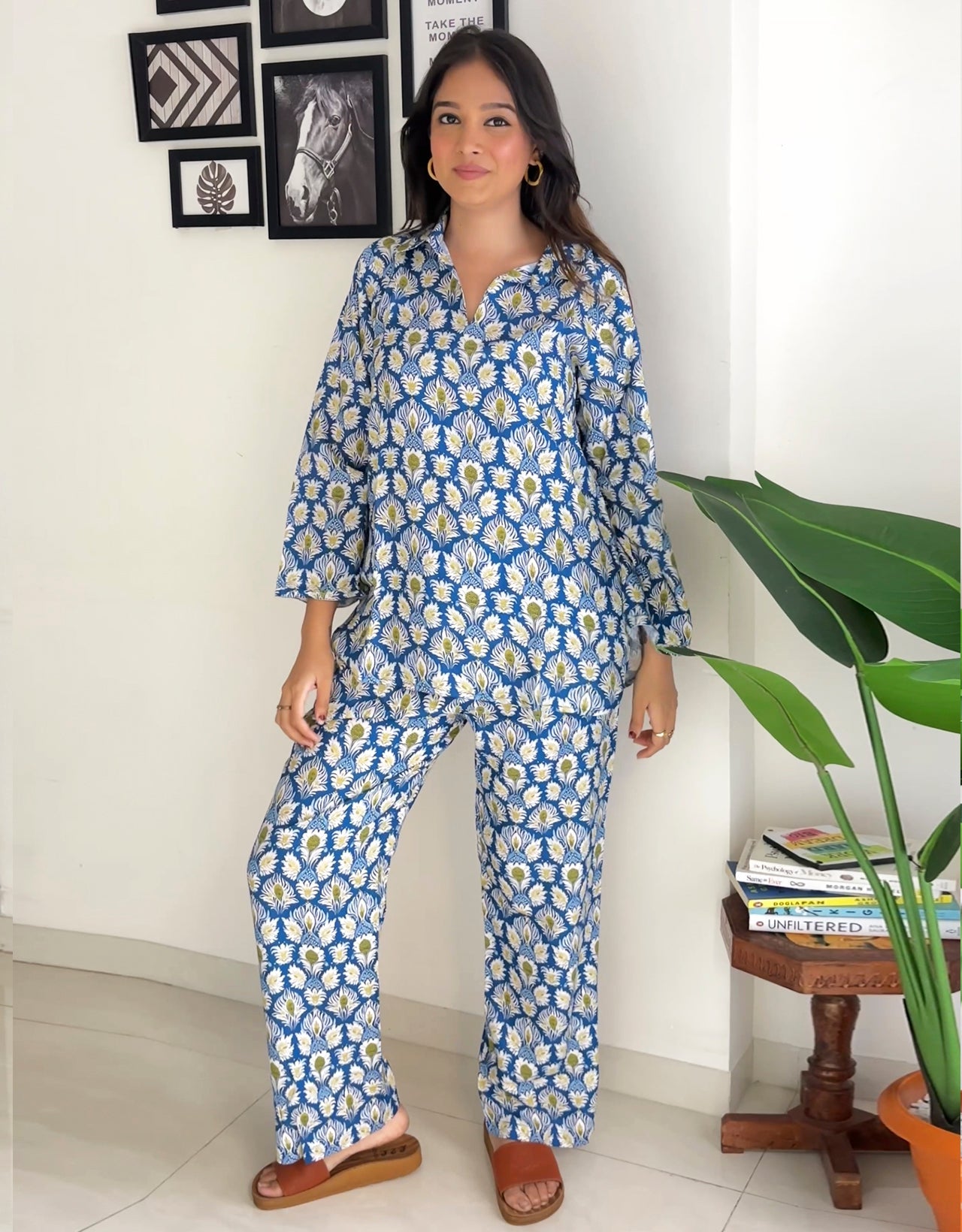 Night Suit, Printed Rayon