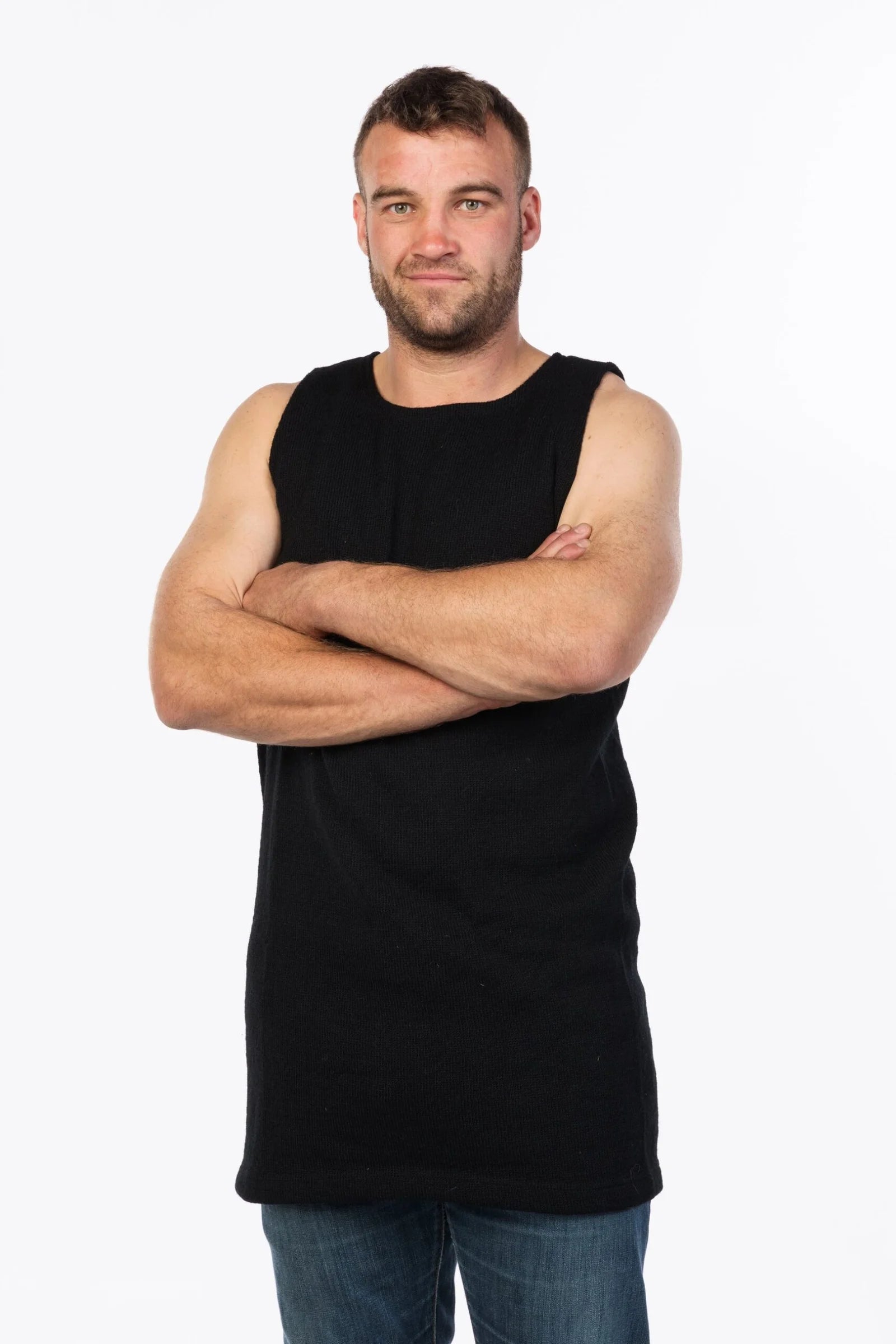 Classic Shearers Singlet - 100% Wool