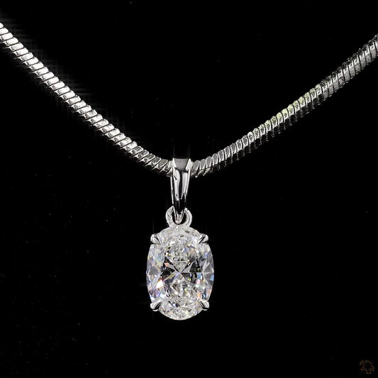 PSO0096OV050LD - Solitaire Pendants Pendants
