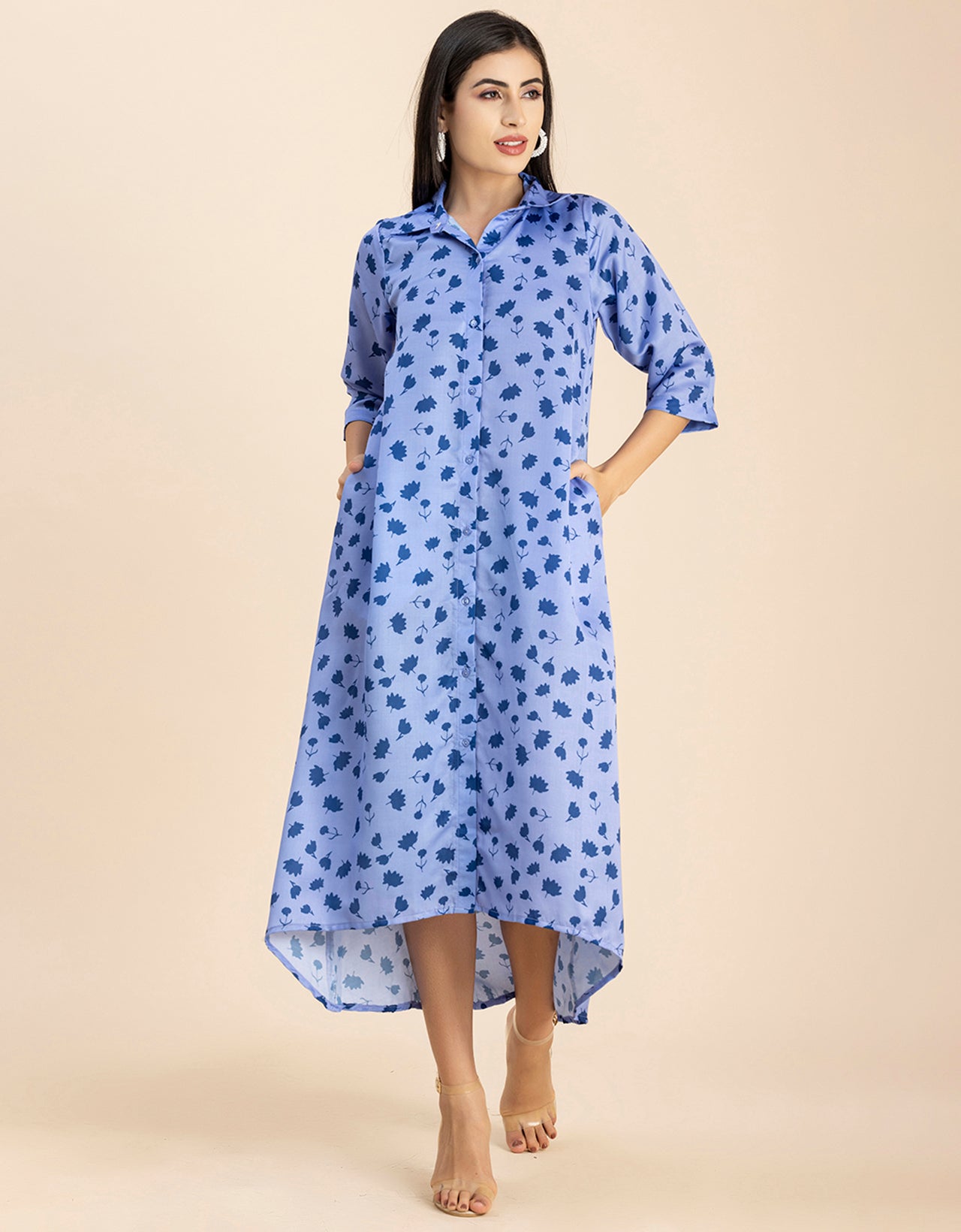 Button Down Midi Dress