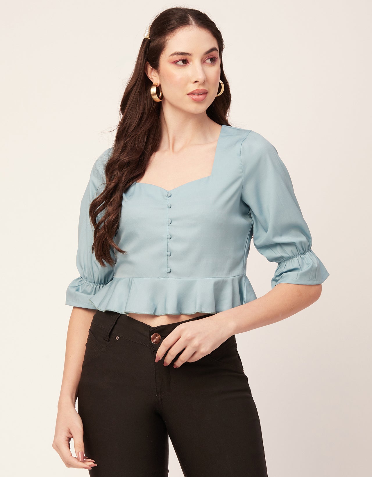 Short Sweetheart Crop Top