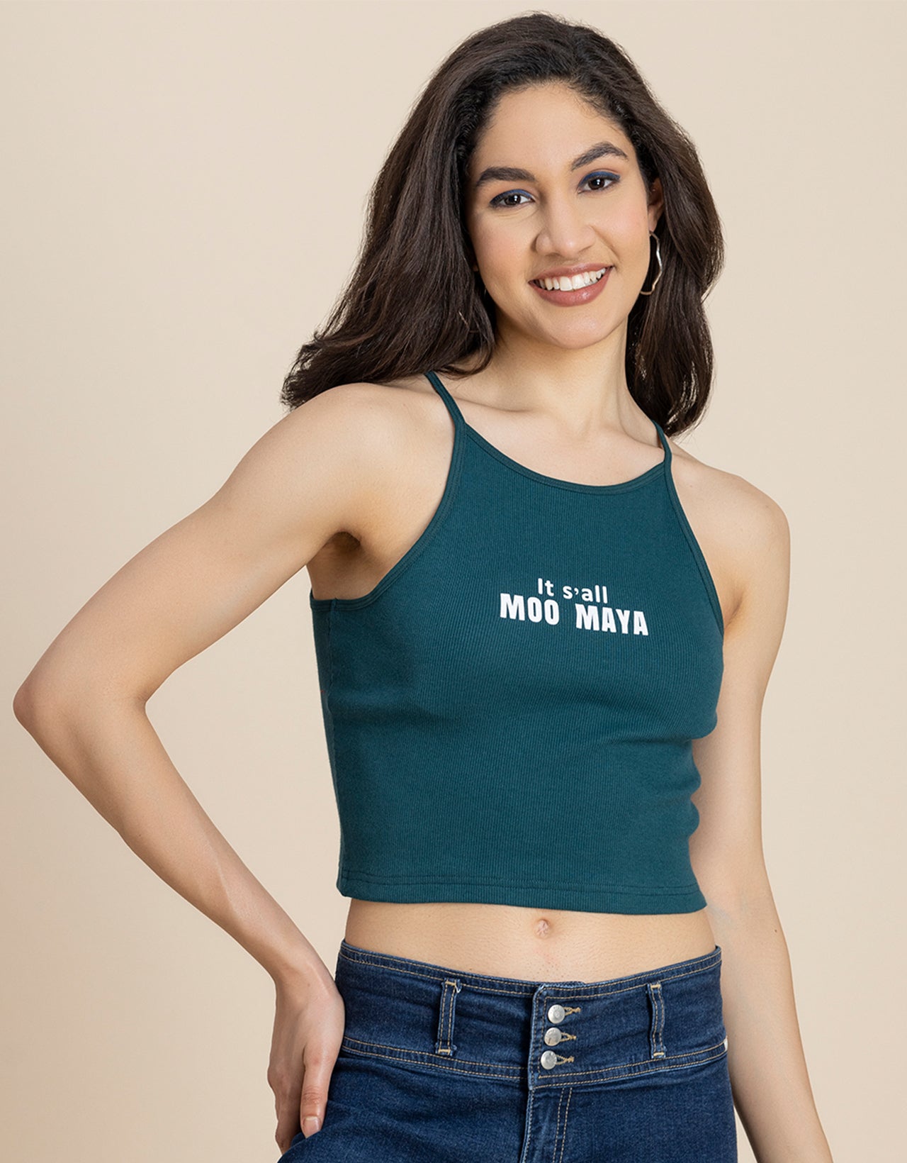 Casuals, Round Neck Crop Women Top