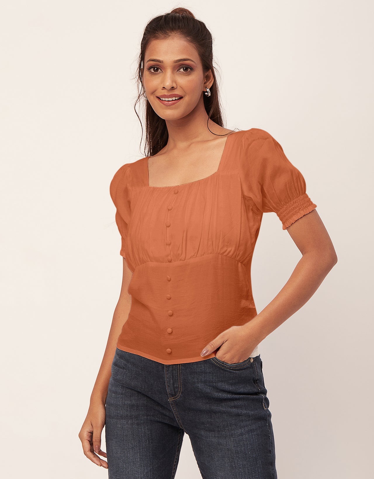 Smart Chic Square Neck